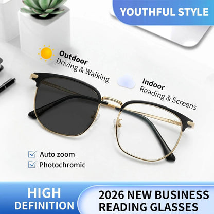 ¡Maravilla tecnológica alemana! Gafas de lectura progresivas supercómodas (+1.0~+7.0)