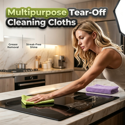 🚨 BUY 1 GET 1 FREE 🚨 First 50 Customers Only! ⏰ Premium Bamboo Fiber Microfiber Cloths – Tear-Off Design & Antibacterial Protection