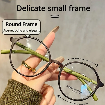 Gafas de lectura alemanas ultraligeras HD: peso pluma de 8 g, lentes de color real, protección contra luz azul UV400, montura flexible y cómoda